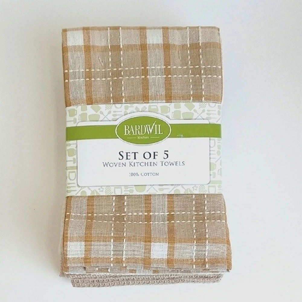 NWT Set Of 5 Woven Kitchen Towels 16